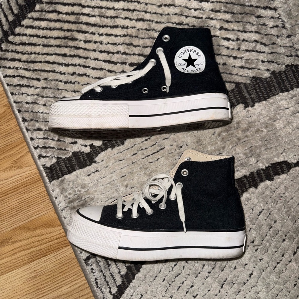 Converse Black and White High-Tops